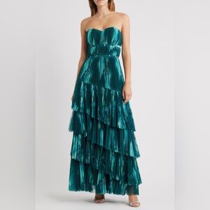 Hutch - Lanza Gown in Teal Breezy Bloom - NWT - Size 2